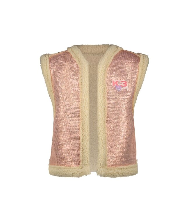 B.Nosy K3 Meisjes gilet pailletten - Gwen - African paars