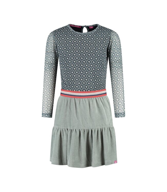 MAYCE Meisjes jurk mesh - Hartjes