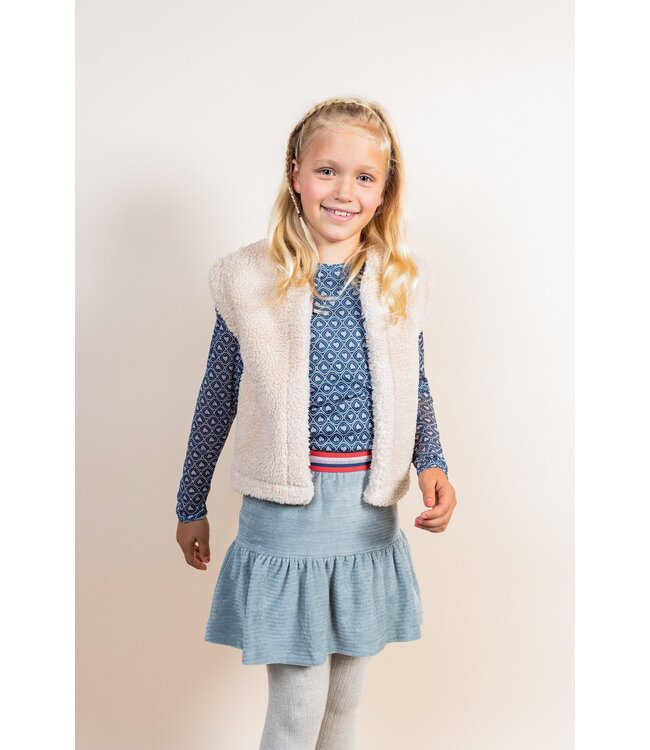 MAYCE Meisjes jurk mesh - Hartjes