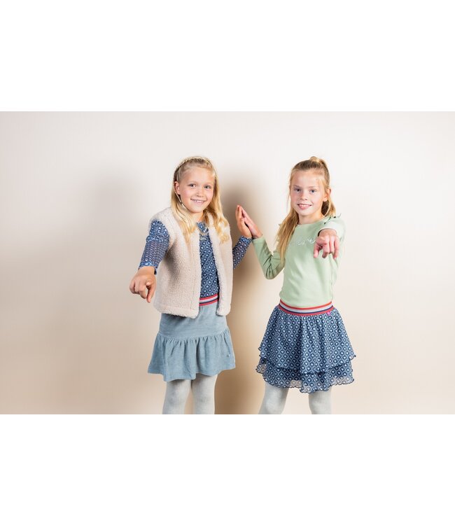 MAYCE Meisjes jurk mesh - Hartjes