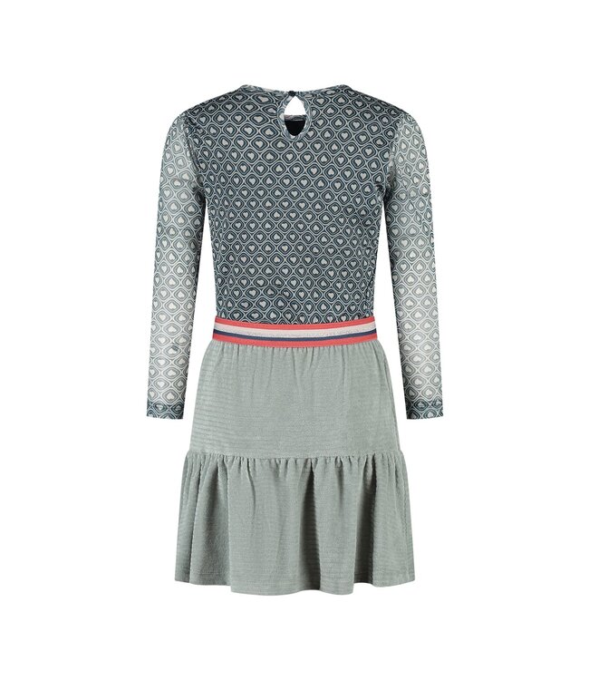 MAYCE Meisjes jurk mesh - Hartjes