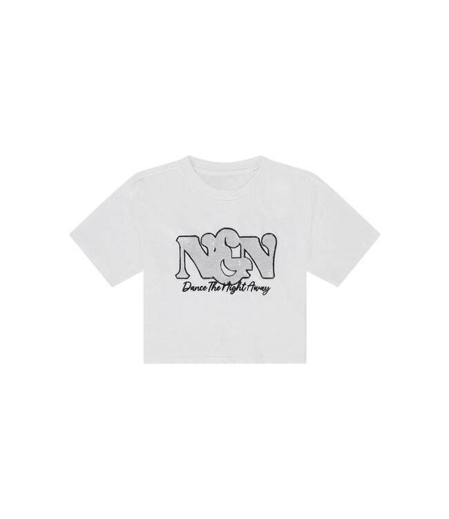 Nik&Nik Meisjes t-shirt - Dance - Off wit