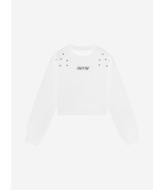 Nik&Nik Meisjes sweat shirt - Diamond - Off wit
