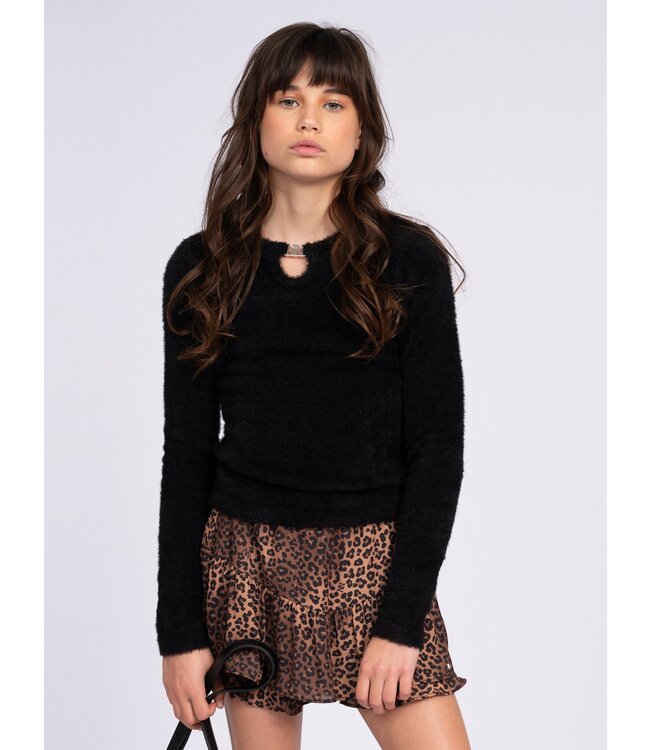 Nik&Nik Meisjes trui - Omara - Zwart