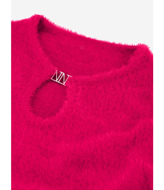 Nik&Nik Meisjes trui - Omara - Feral Fuchsia