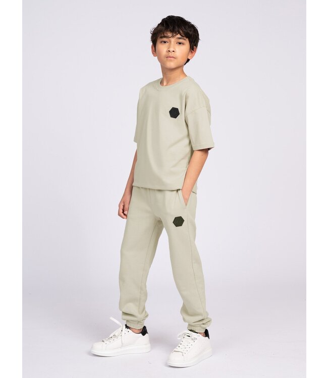 Nik&Nik Jongens sweat broek - Icon - Beige