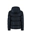 Malelions Winterjas Patch Puffer - Navy blauw