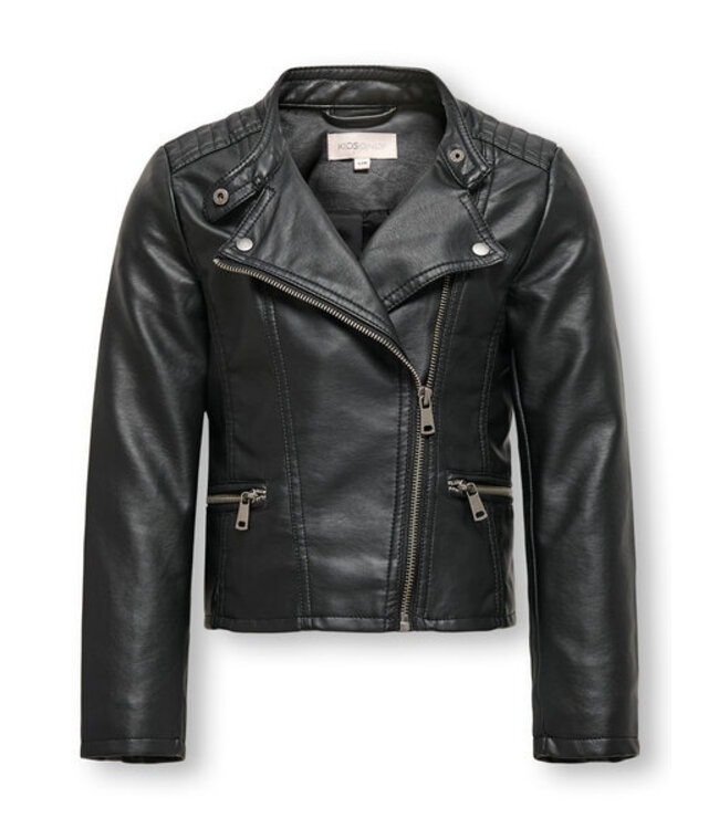 Kids ONLY Zomer biker jasje meisjes zwart - Kogfreya