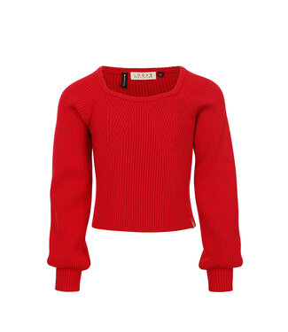 LOOXS 10sixteen Zomer top meisjes gebreid - Scarlet rood