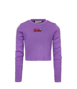 LOOXS 10sixteen Zomer top meisjes rib longsleeve - Paars