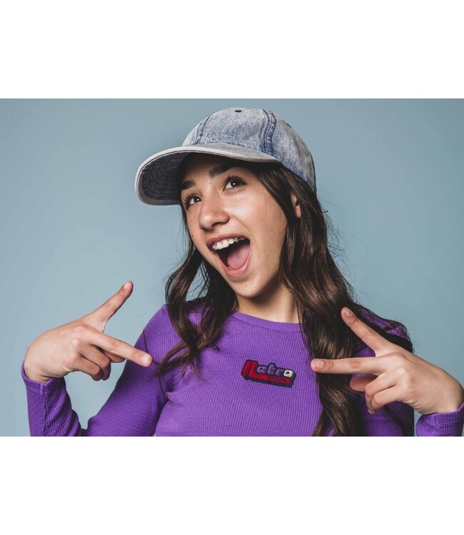 LOOXS 10sixteen Zomer top meisjes rib longsleeve - Paars