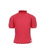 LOOXS Little Zomer top meisjes s/s fancy kraag - Punch rood