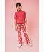 LOOXS Little Zomer top meisjes s/s fancy kraag - Punch rood