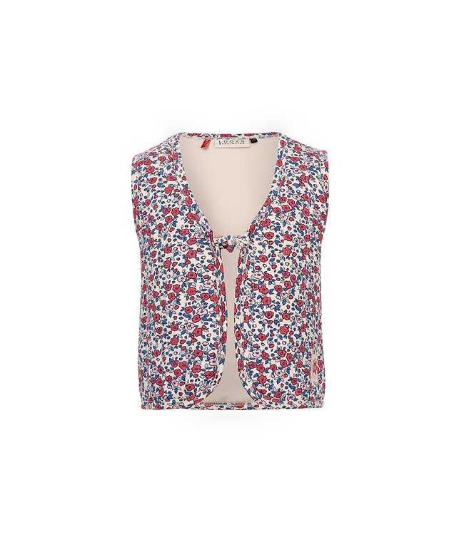 LOOXS Little Zomer gilet meisjes sweat print - AOP bloemen multi