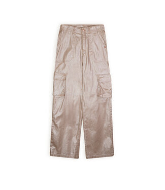 NoBell Zomer cargo broek meisjes Rosy zand - folie print - Susy