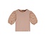 NoBell Zomer top meisjes Licht goud - rib - groot chiffon - korte mouw - Kylia