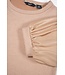 NoBell Zomer top meisjes Licht goud - rib - groot chiffon - korte mouw - Kylia