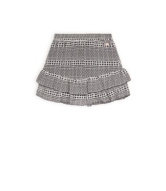NoBell Zomer rok meisjes Ivoor wit - embroidery chiffon - Naia