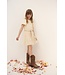 NoNo Zomer jurk meisjes Ivoor wit - embroidery mesh - Mireal