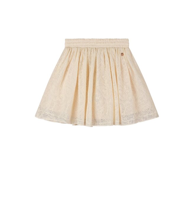 NoNo Zomer rok meisjes Ivoor wit - embroidery mesh - Ninu