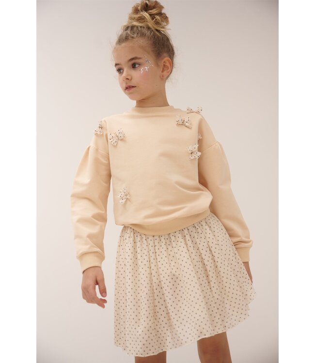 NoNo Zomer rok meisjes Ivoor wit - mesh - AOP - Ninu