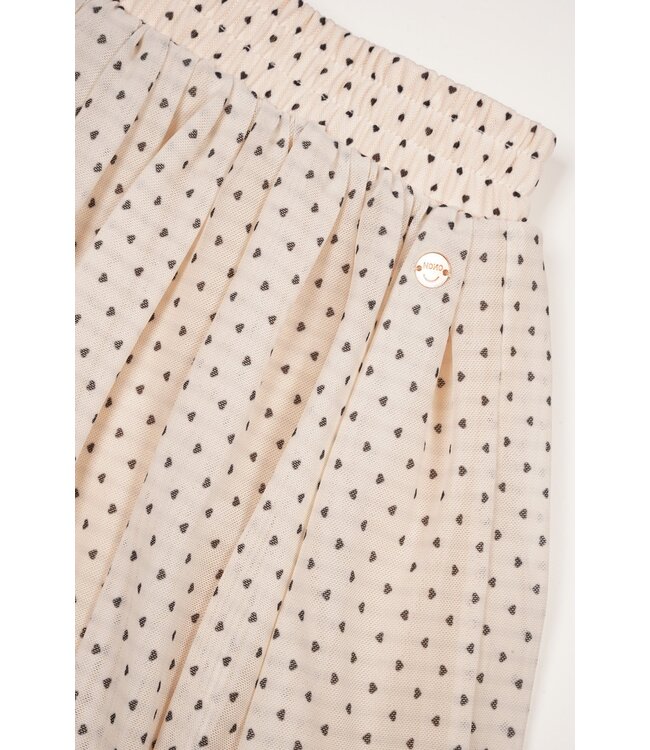 NoNo Zomer rok meisjes Ivoor wit - mesh - AOP - Ninu