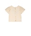 NoNo Zomer blouse meisjes Ivoor wit - geborduurd mesh - pofmouw - korte mouw - Tessy