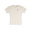 NoNo Zomer t-shirt meisjes Ivoor wit - rib jersey - lurex - korte mouw - Kyoto
