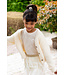 Like Flo Zomer shirt meisjes Beige - lurex strepen