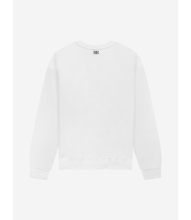 Nik&Nik Meisjes sweat shirt - Bear - Off wit
