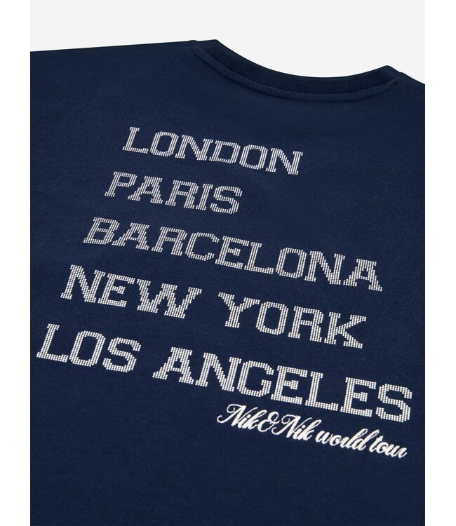 Nik&Nik Meisjes t-shirt - Jetset - Konings blauw
