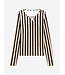 Nik&Nik Meisjes top - Striped - Amandel bruin