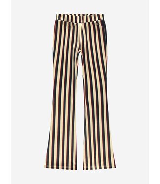 Nik&Nik Meisjes flair broek - Striped - Amandel bruin
