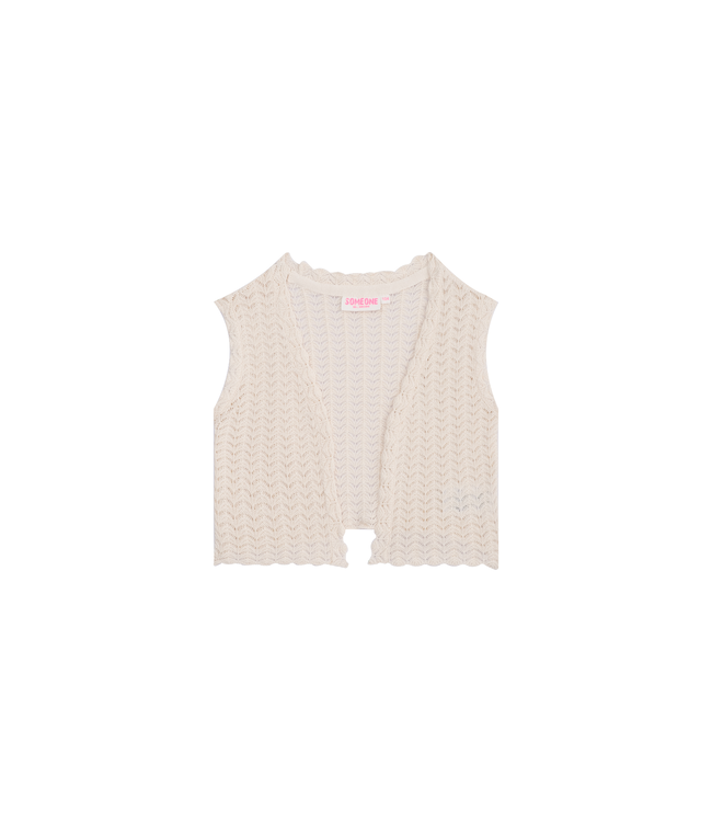 Someone Zomer gilet meisjes - ecru - amanda
