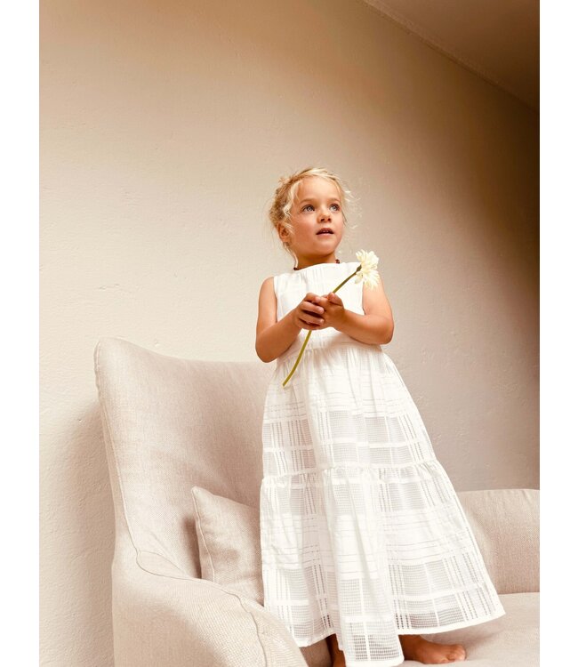 Someone Zomer jurk mouwloos meisjes - ecru - anouk