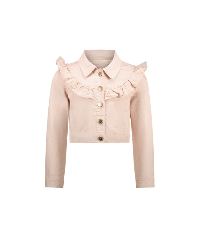 Le Chic Zomer spijkerjas meisjes Roze - ruffel - Alysum