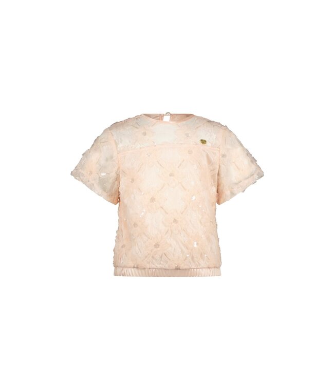 Le Chic Zomer top meisjes Roze - tule bloemen - Earlyne