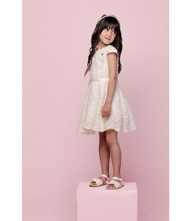 Le Chic Zomer jurk meisjes Ivoor wit - Sojolie