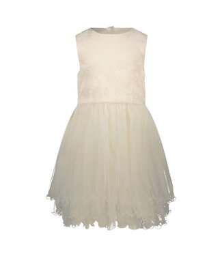 Le Chic Zomer jurk meisjes Off wit - damast & tule - Syppha