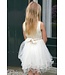 Le Chic Zomer jurk meisjes Off wit - damast & tule - Syppha
