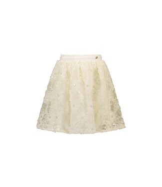 Le Chic Zomer rok meisjes Off wit - tule bloemen - Twilight
