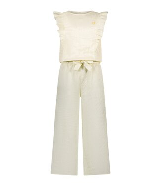 Le Chic Zomer jumpsuit meisjes Off wit - crushed satijn - Kyrola