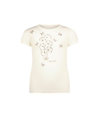 Le Chic Zomer t-shirt meisjes Ivoor wit - artwork - Nommy