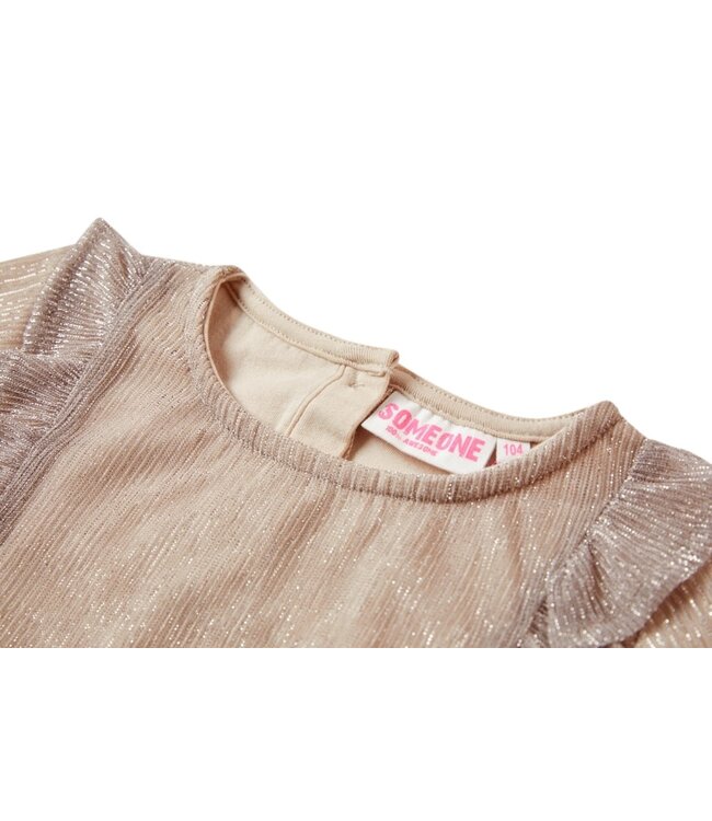 Someone Zomer t-shirt meisjes - goud - amina