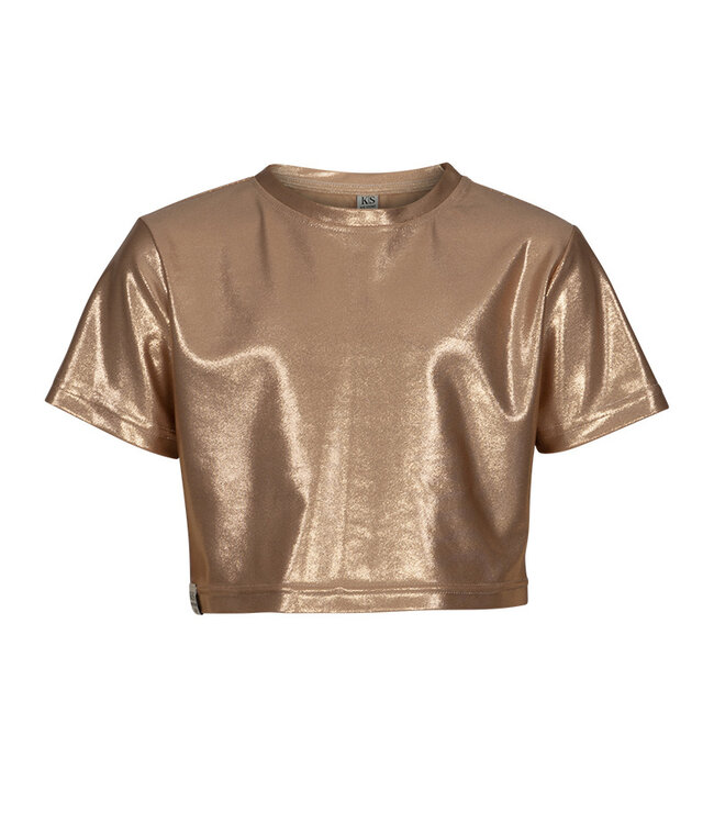 KIEstone Zomer top meisjes - shiny perzik - Chill
