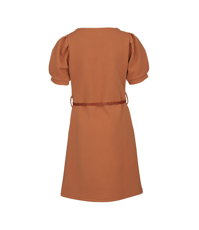 KIEstone Zomer jurk meisjes - hazelnoot bruin - Miso