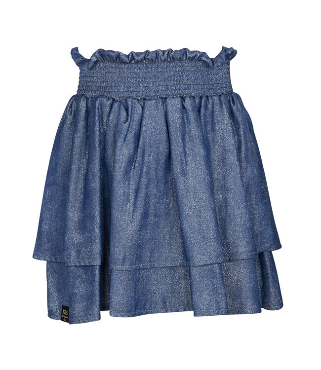KIEstone Zomer rok meisjes - shiny blauw - Ilse