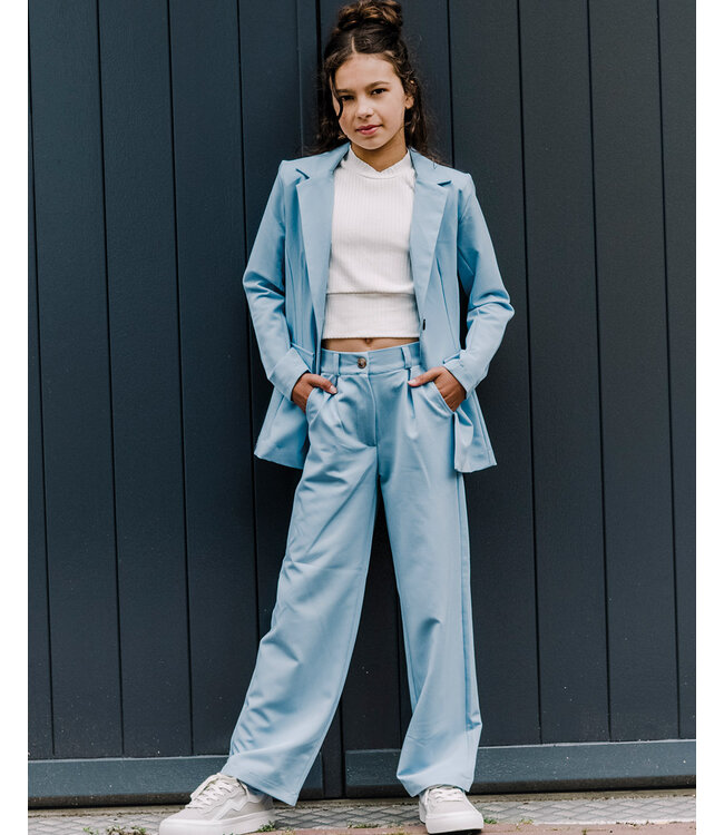 KIEstone Zomer blazer meisjes - licht blauw - Coco