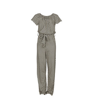 KIEstone Zomer jumpsuit meisjes - grafic zwart/wit - Jacky