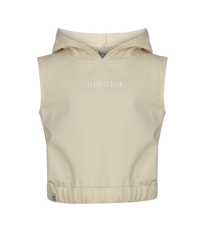 KIEstone Zomer hoodie meisjes - zand - Marleen